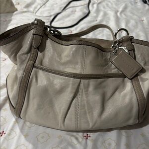 Coach Tan Leather Shoulder Bag